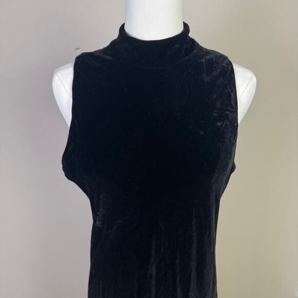 Lauren Ralph Lauren Velvet Silk Cocktail Midi Dress US Women's 12 - Picture 2 of 8